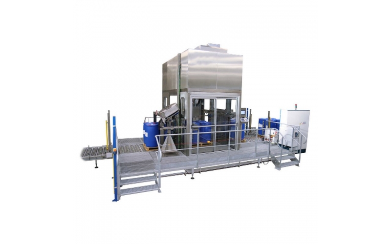 精細化工 視覺對口托盤/IBC 自動灌裝機