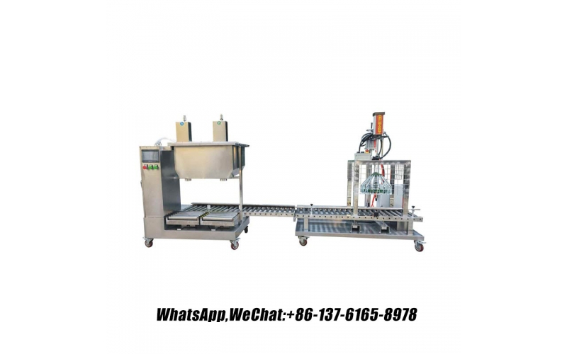 2 噴嘴半自動防爆灌裝機，用于清潔油漆 3