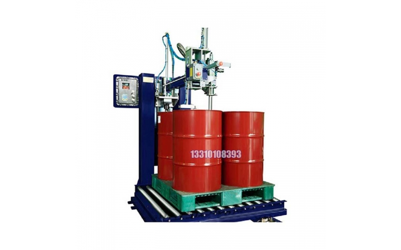 200L全自動化工液體鐵桶灌裝機